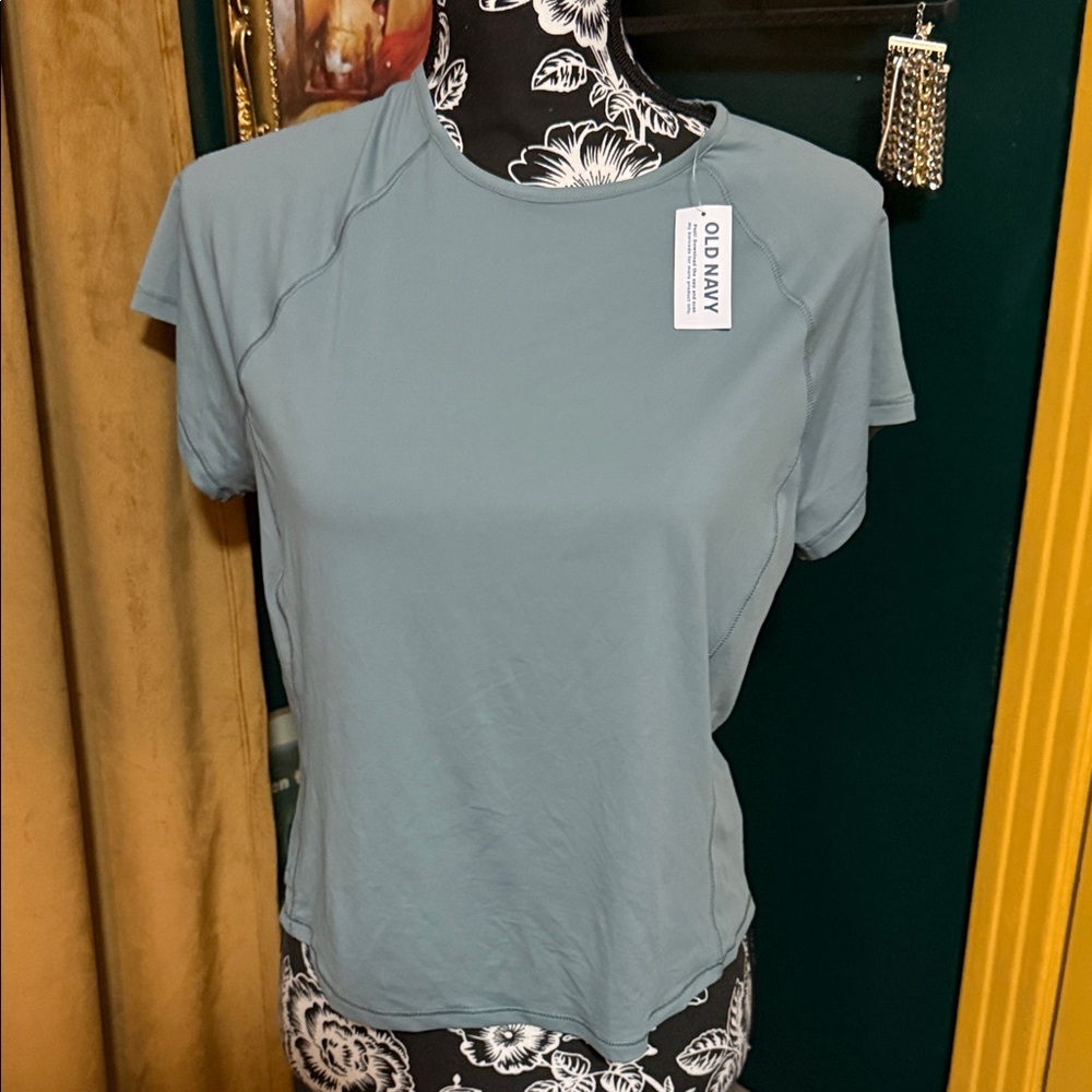 Old Navy Women's Teal Short Sleeve Tee